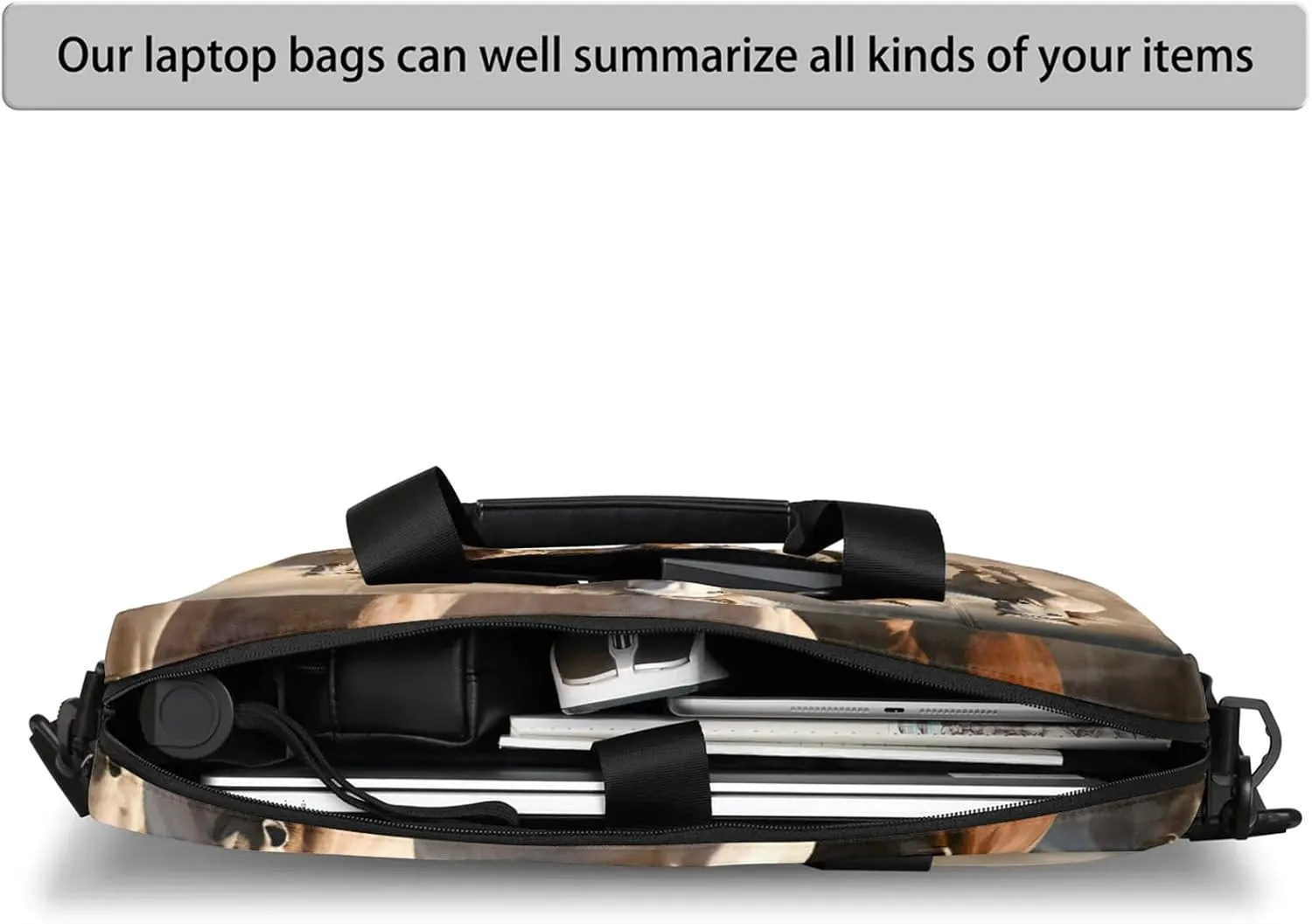 Laptop Bag 15.6 Inch Laptop Sleeve Case with Shoulder Straps Computer Slim Briefcase for Men and Women