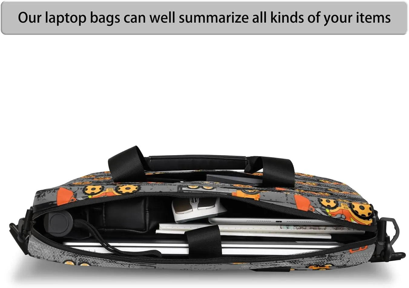 Laptop Bag 15.6 Inch Laptop Sleeve Case with Shoulder Straps Computer Slim Briefcase for Men and Women