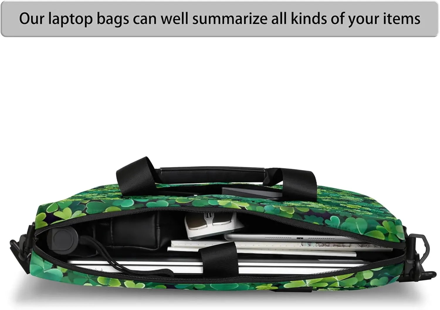 Laptop Bag 15.6 Inch Laptop Sleeve Case with Shoulder Straps Computer Slim Briefcase for Men and Women
