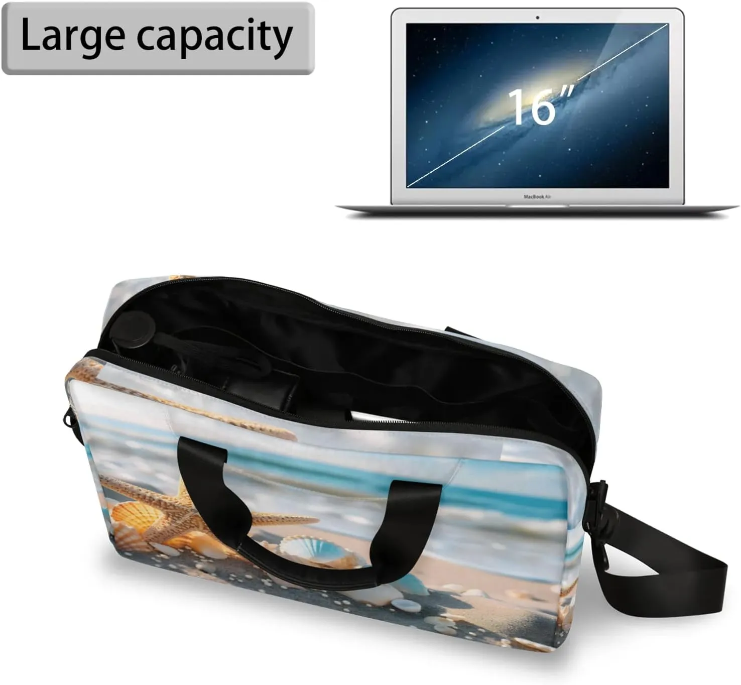 Laptop Bag 15.6 Inch Laptop Sleeve Case with Shoulder Straps Computer Slim Briefcase for Men and Women
