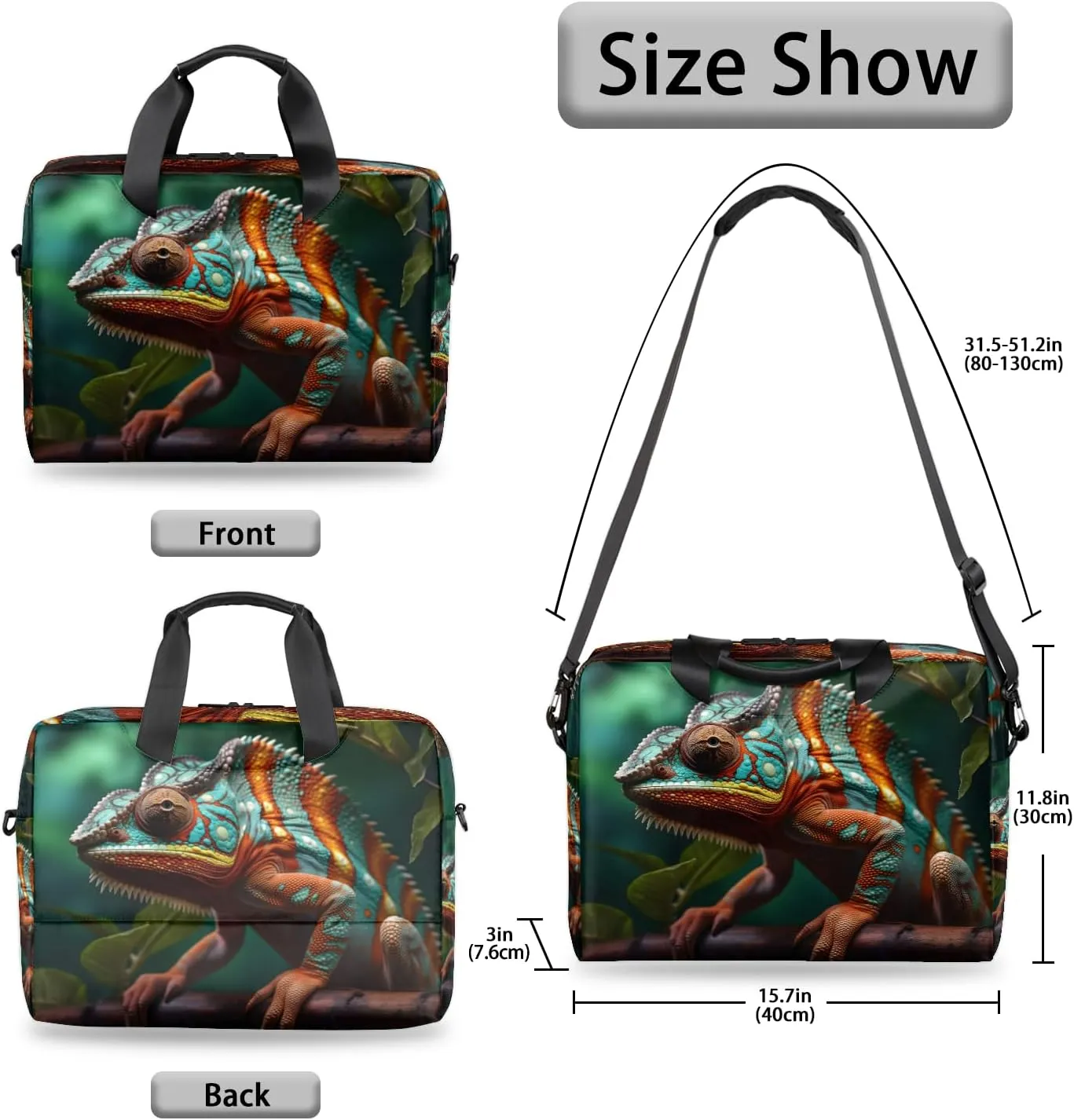 Laptop Bag 15.6 Inch Laptop Sleeve Case with Shoulder Straps Computer Slim Briefcase for Men and Women