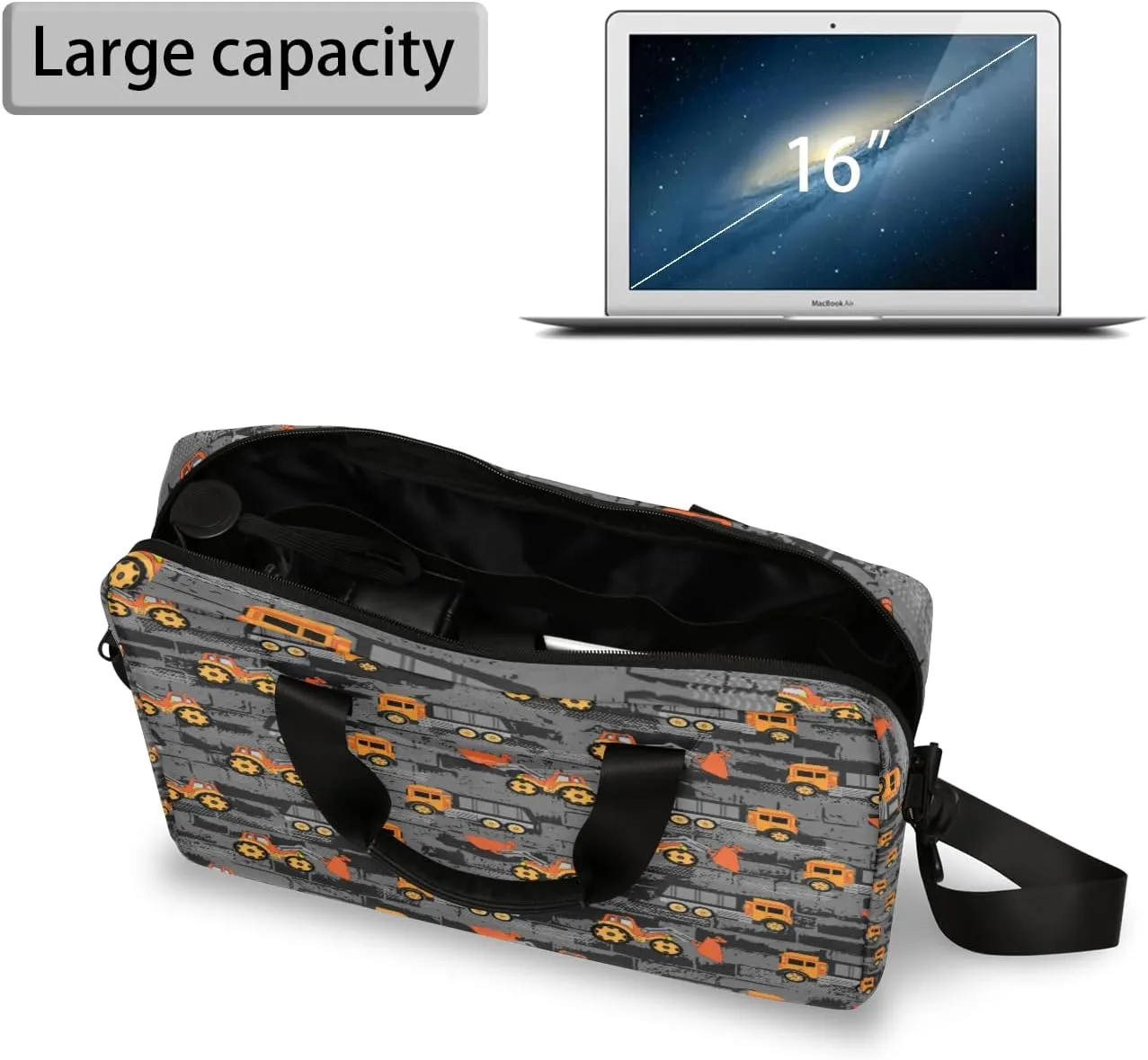 Laptop Bag 15.6 Inch Laptop Sleeve Case with Shoulder Straps Computer Slim Briefcase for Men and Women