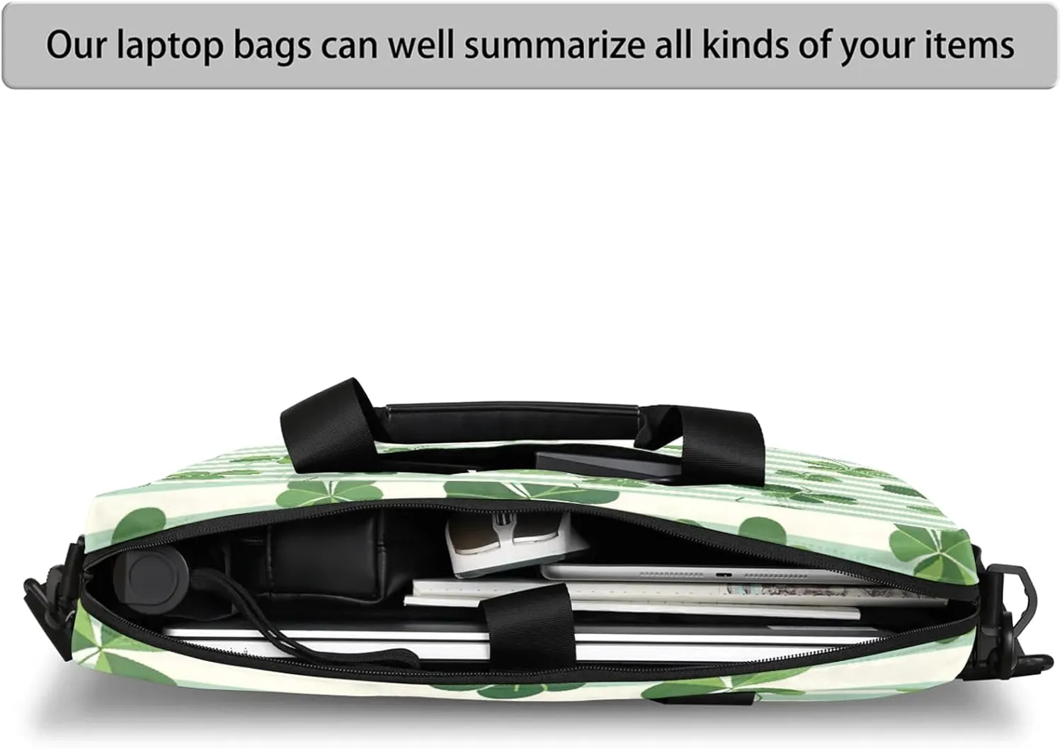 Laptop Bag 15.6 Inch Laptop Sleeve Case with Shoulder Straps Computer Slim Briefcase for Men and Women