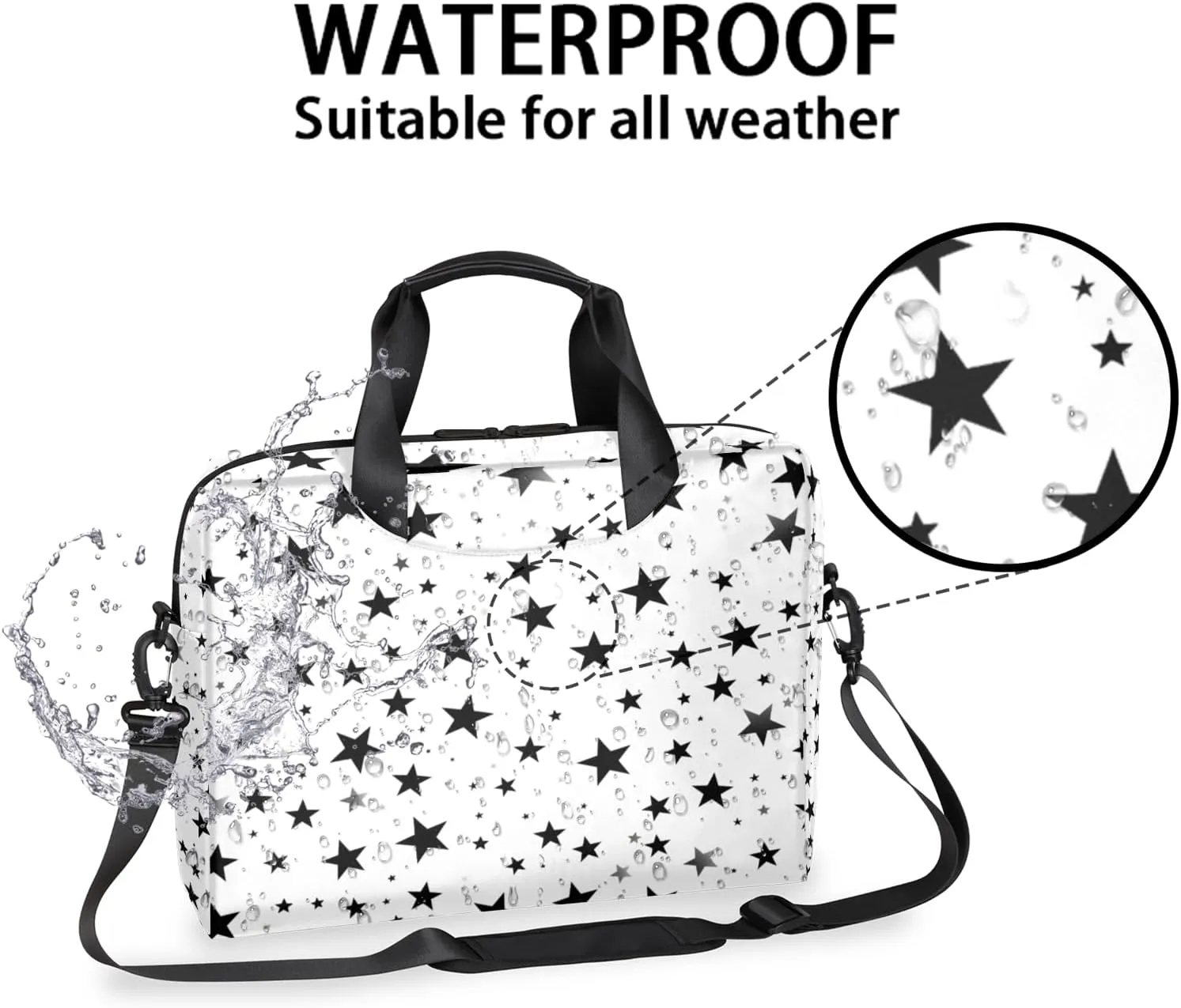 Laptop Bag 15.6 Inch Laptop Sleeve Case with Shoulder Straps Computer Slim Briefcase for Men and Women