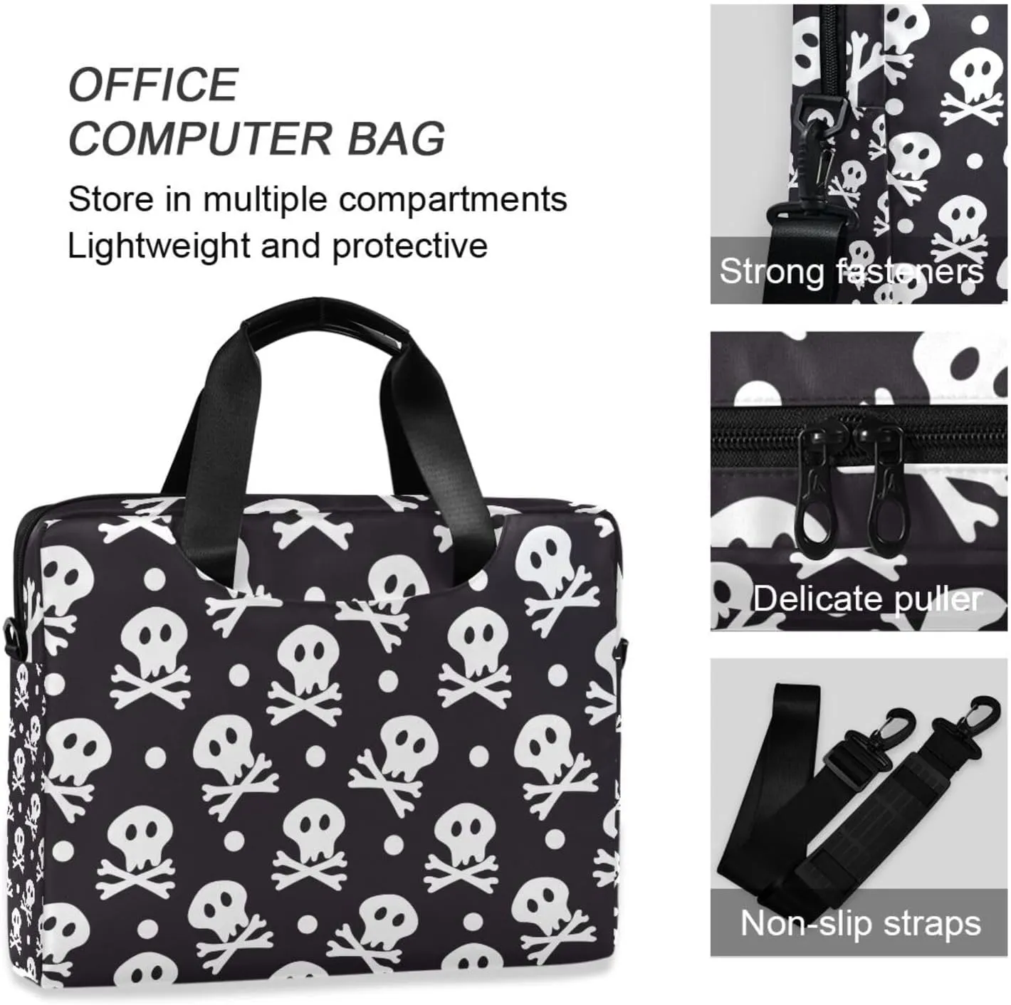 Laptop Bag Case Computer Shoulder Bag Waterproof Laptop Work Bag Crossbody Computer Shoulder Bag Carrying Case