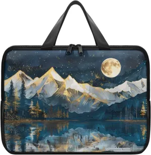 Laptop Bag Case Leather Laptop Sleeve with Handle Shockproof Computer Carrying Bag Cover 10 Inch- 17 Inch