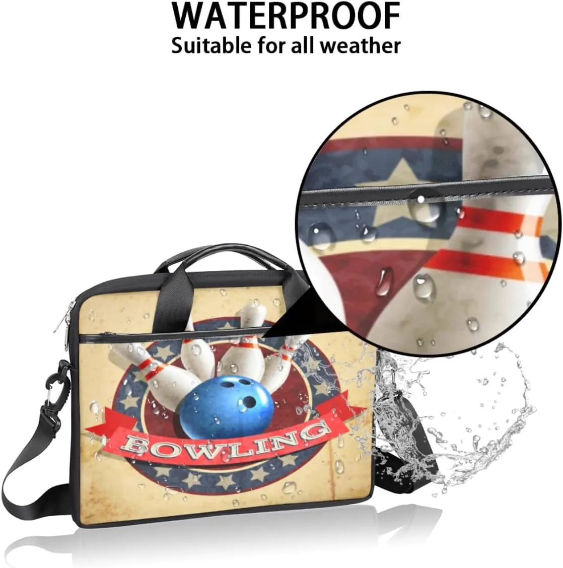 Laptop Bag Case Shoulder Messenger Carrying Bag 13 14 15 Inch Waterproof Computer Sleeve Cover
