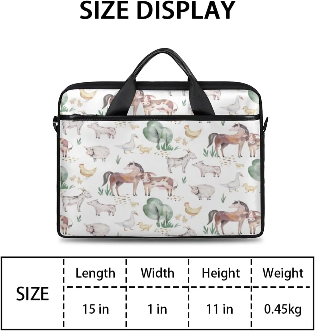 Laptop Bag Case Shoulder Messenger Carrying Bag 13 14 15 Inch Waterproof Computer Sleeve Cover