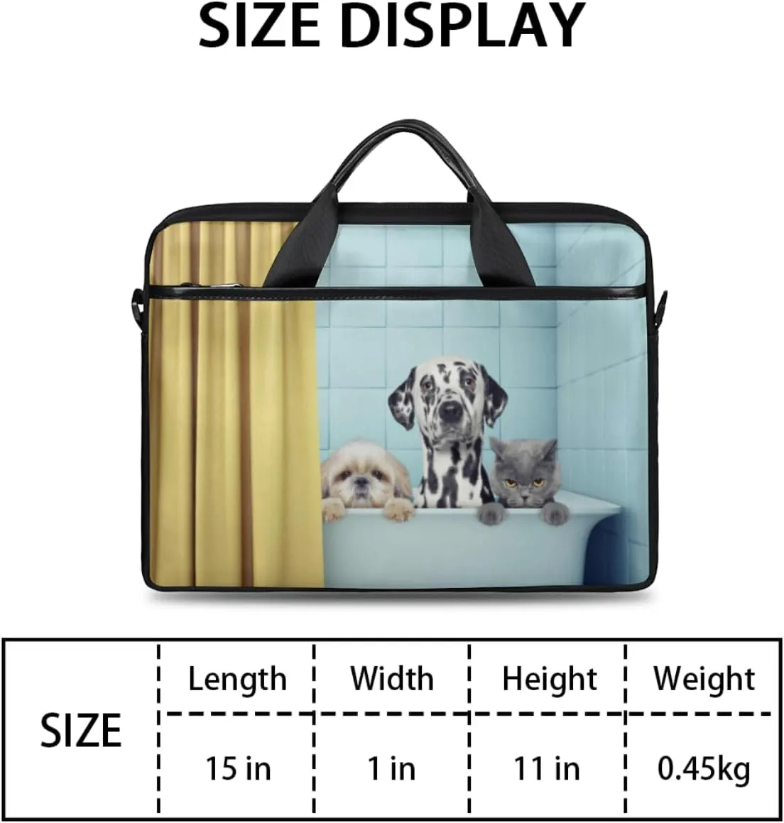 Laptop Bag Case Shoulder Messenger Carrying Bag 13 14 15 Inch Waterproof Computer Sleeve Cover