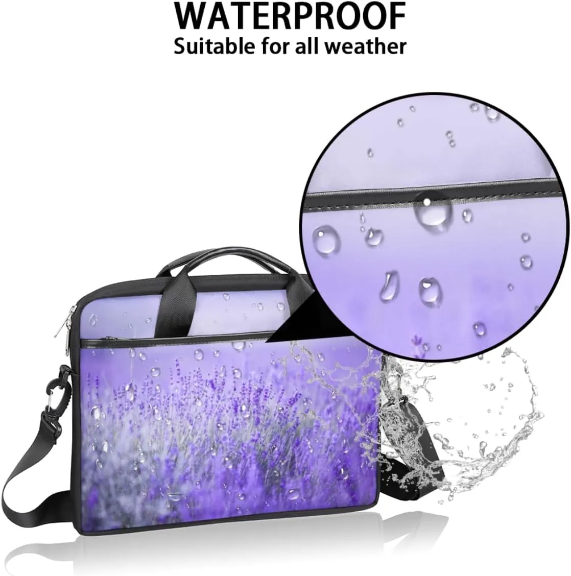 Laptop Bag Case Shoulder Messenger Carrying Bag 13 14 15 Inch Waterproof Computer Sleeve Cover