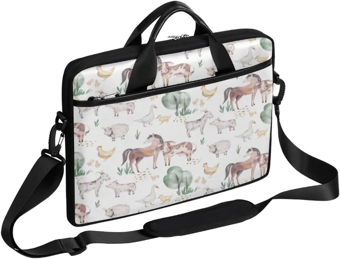 Laptop Bag Case Shoulder Messenger Carrying Bag 13 14 15 Inch Waterproof Computer Sleeve Cover