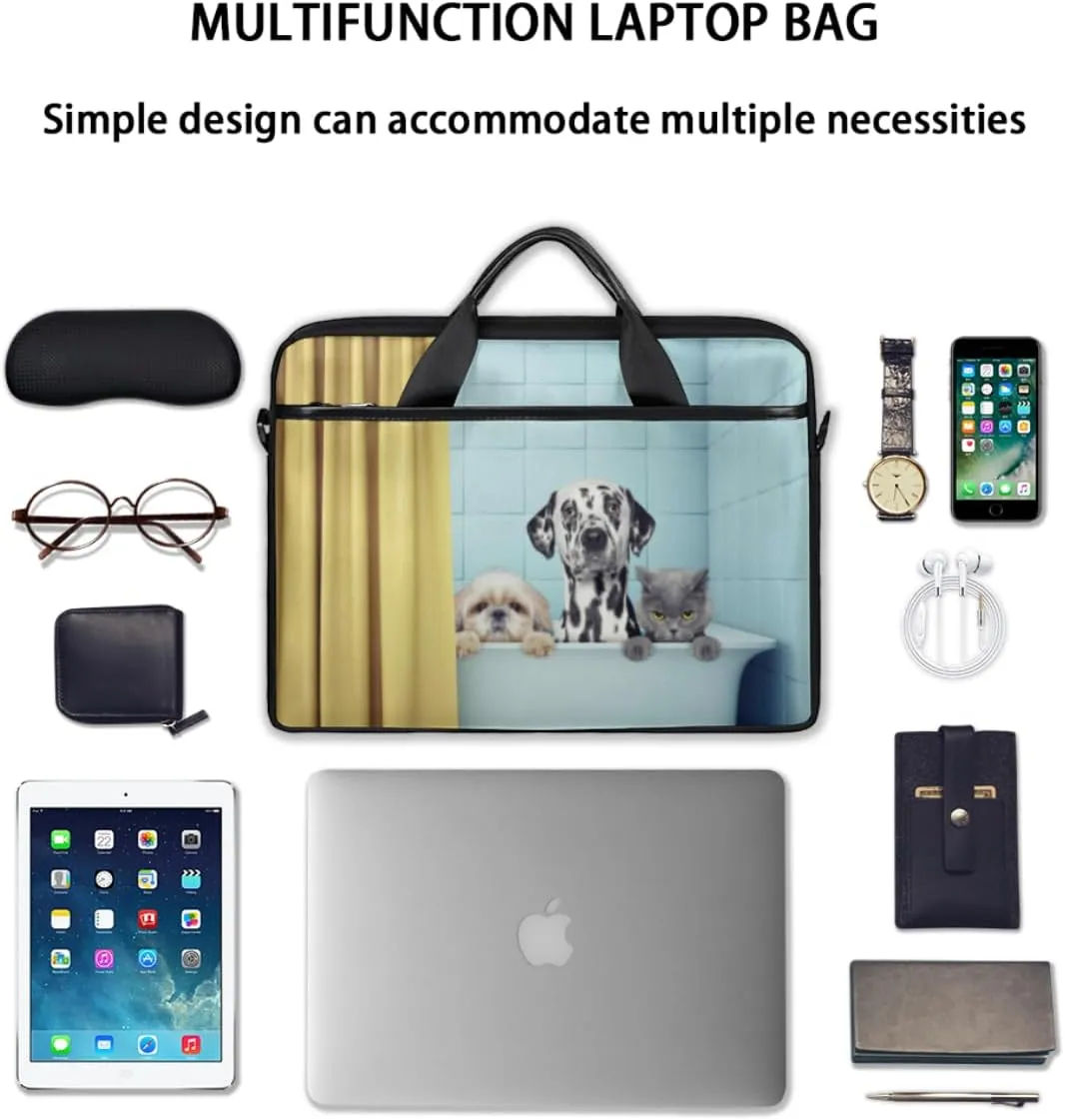 Laptop Bag Case Shoulder Messenger Carrying Bag 13 14 15 Inch Waterproof Computer Sleeve Cover
