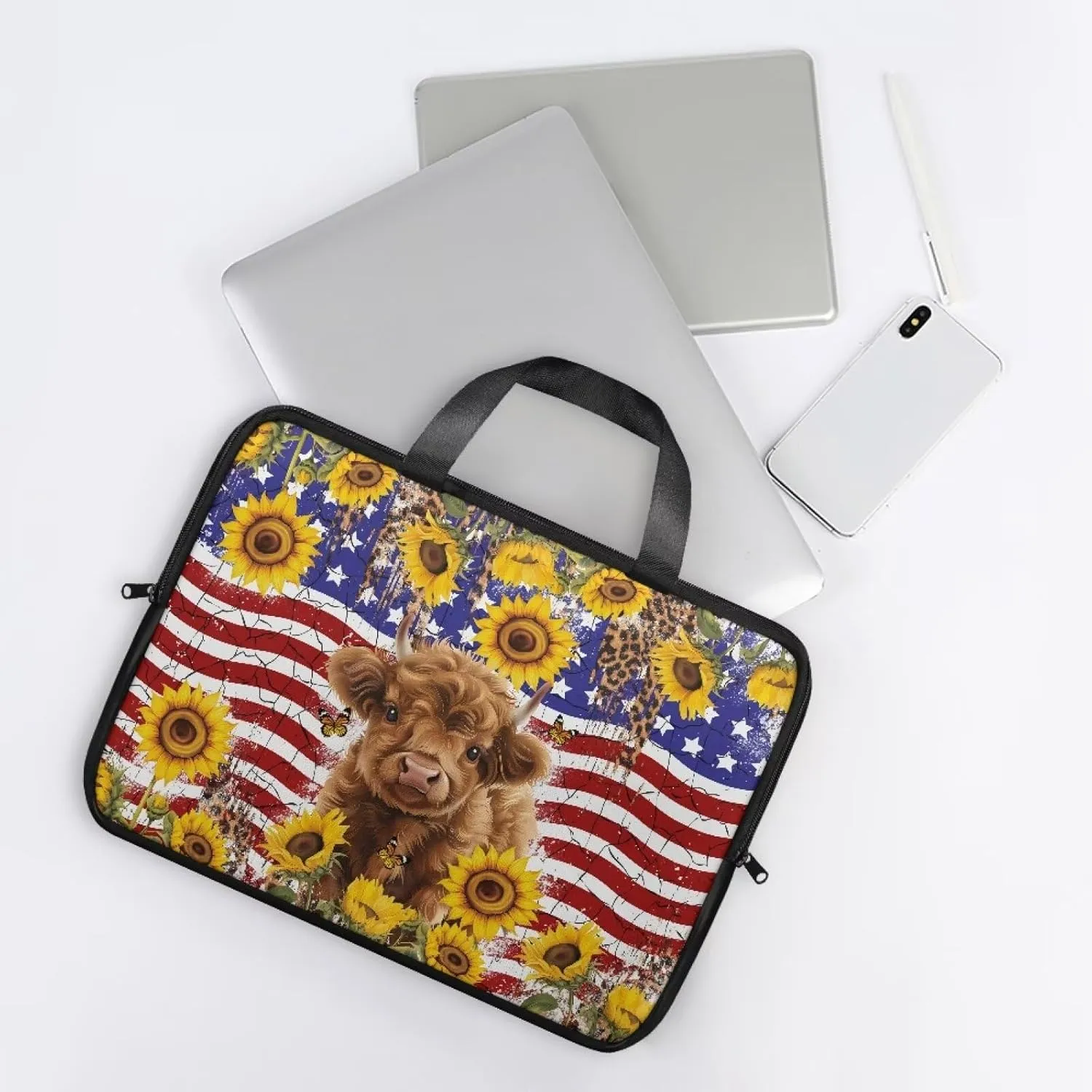 Laptop Bag Case Womens Mens Leather Briefcase with Handle Casual Computer Carrying Bag Cover 10 Inch- 17 Inch