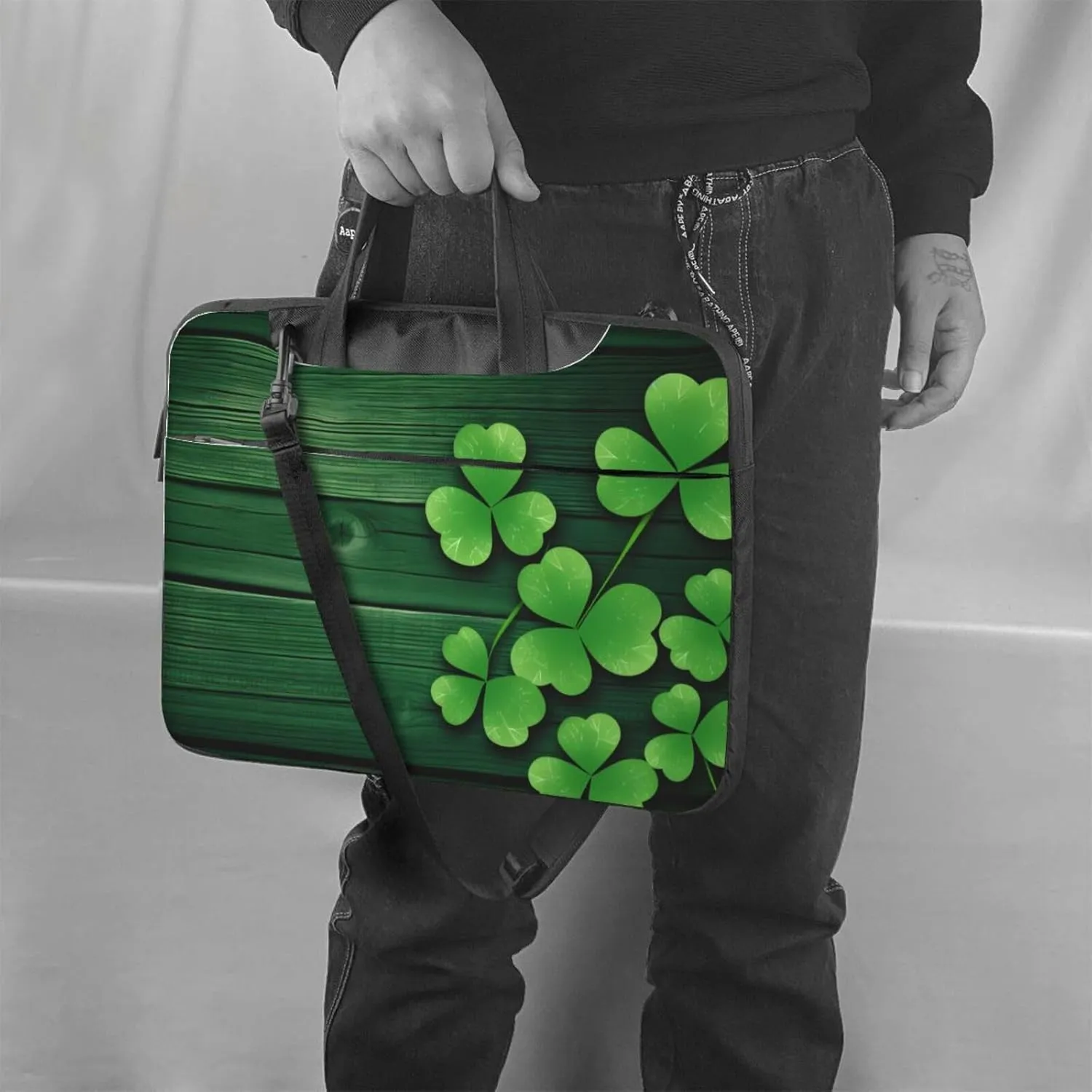 Laptop Bag fit,Thanksgiving Turkey Pumpkin Harvest Handbag CrossbodyBag, Suitable for Office School Travel