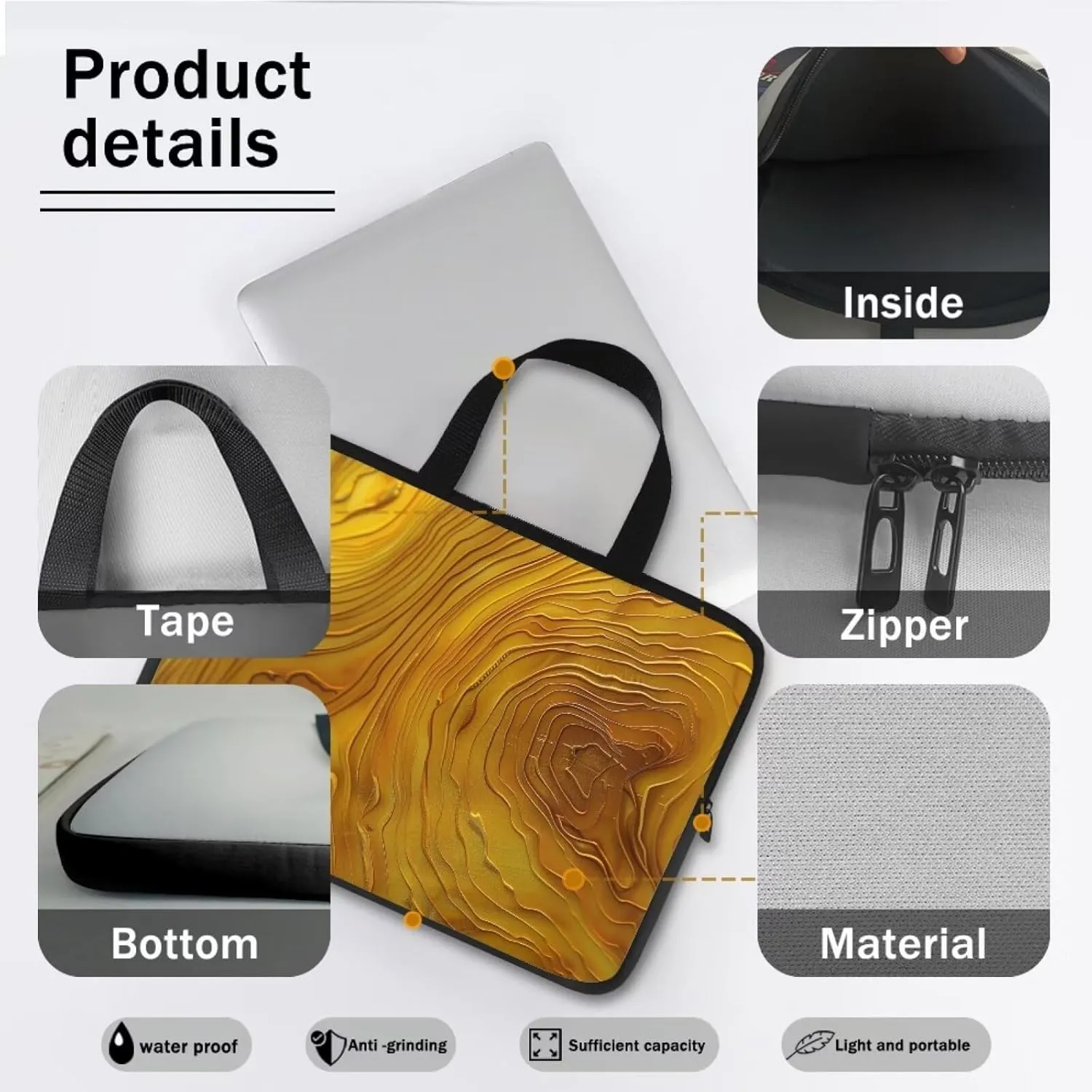 Laptop Bag for Men, Large Tote Bag Teacher Work Bag Briefcase for Boys Work University Travel