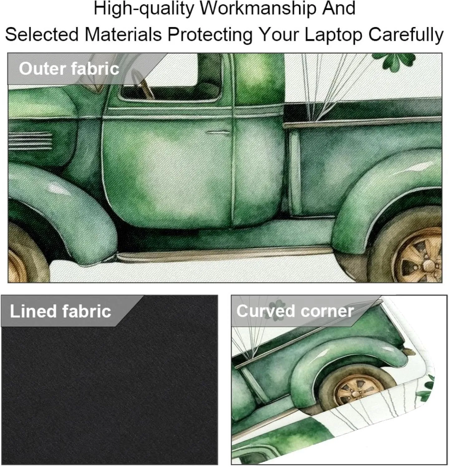Laptop Bag Messenger Bag Sleeve Slim Laptop Briefcase with Handle Shoulder Strap