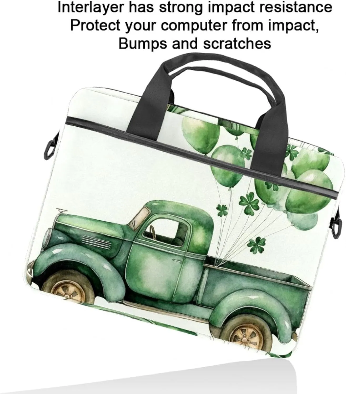 Laptop Bag Messenger Bag Sleeve Slim Laptop Briefcase with Handle Shoulder Strap