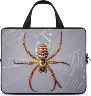 Laptop Carrying Case 13 Inch Spider Sticky Catch Trap Laptop Bag for Men Women Computer Bag Messenger Bag for Work