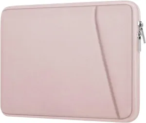 Laptop case 15.6 inch, Durable Briefcase Shockproof Protective Cover, Handbags Portable Laptop Bag for 15.6 inch HP Dell Asus Lenovo Notebook Computer Sleeve with Front Pocket, Pink
