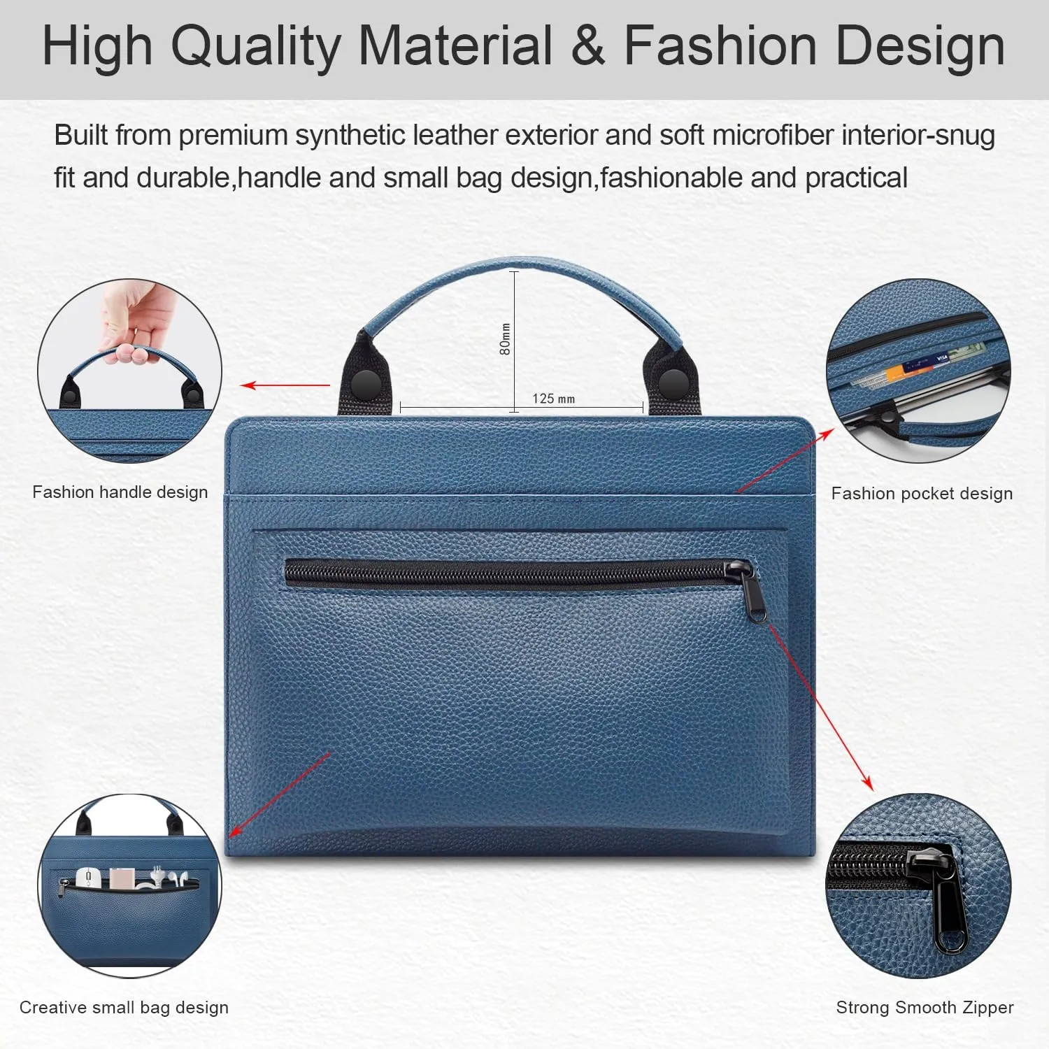 Laptop Case Cover Sleeve for Acer TravelMate Spin P4 14 TMP414RN-52 TMP414RN-52-58HG TMP414RN-52-711D with Portable Bag with Bag Handle,Black