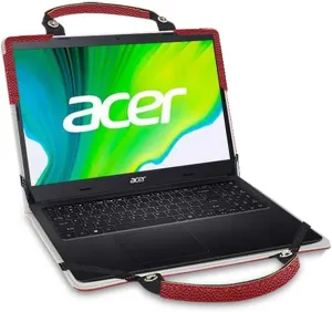 Laptop Case Cover Sleeve for Acer TravelMate Vero 15 TMV15-51 TMV15-51-57PP with Portable Bag with Bag Handle,Red