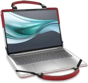 Laptop Case Cover Sleeve for HP Envy x360 15-feXXXX 15-fe0053dx/Envy x360 15-fhXXXX 15-fe0097nr 15-fh0023dx with Portable Bag with Bag Handle,Red