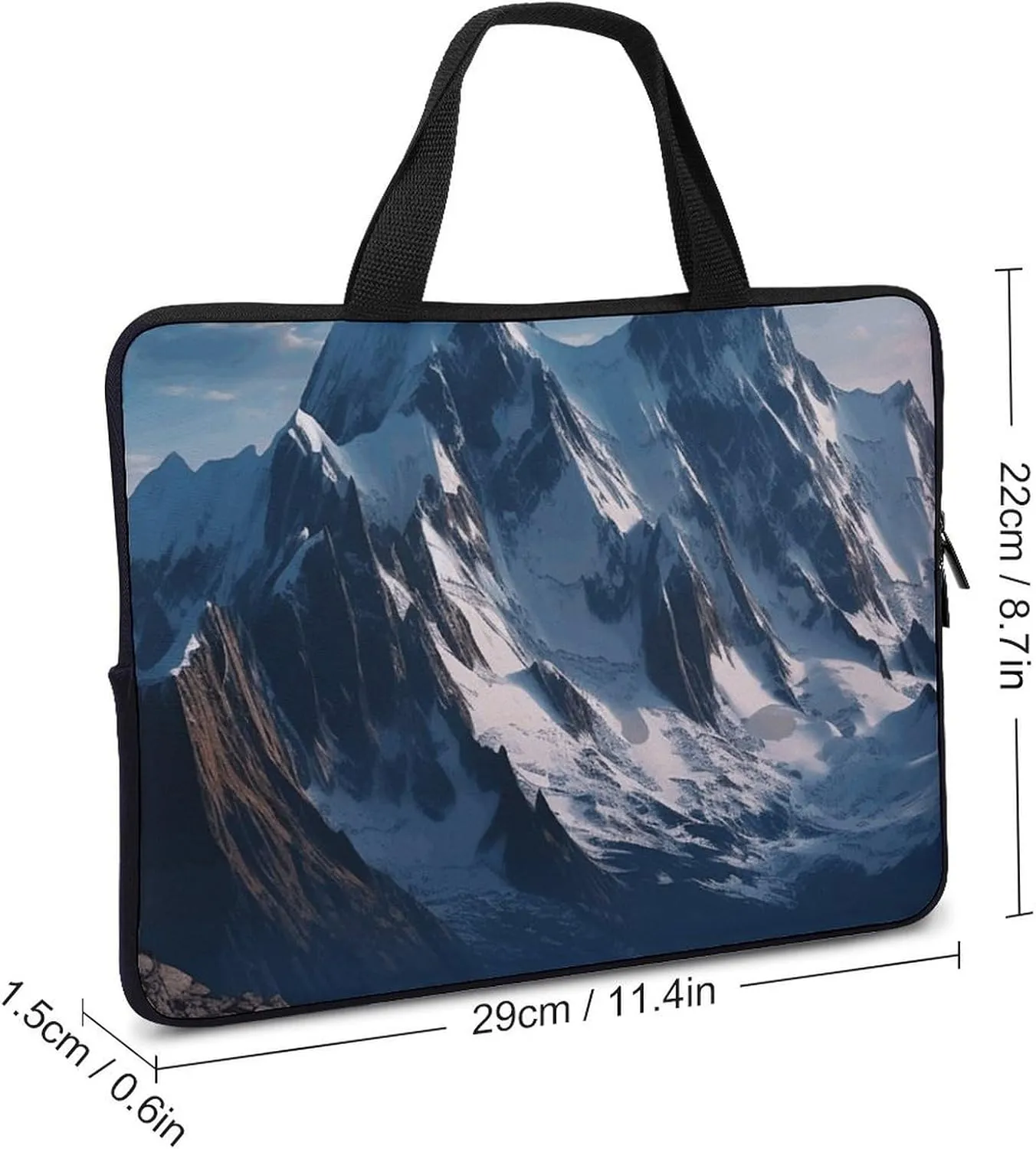 Laptop Case Sleeve 10inch Shockproof Laptop Case Melting Snow Mountain Laptop Sleeve Carrying Case