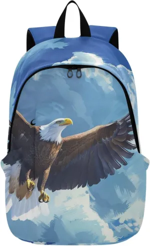 Laptop Computer Backpack Purse For Men Women Large Capacity Lightweight Bag Outdoor Daypack Travel Animals Print,blue sky carve