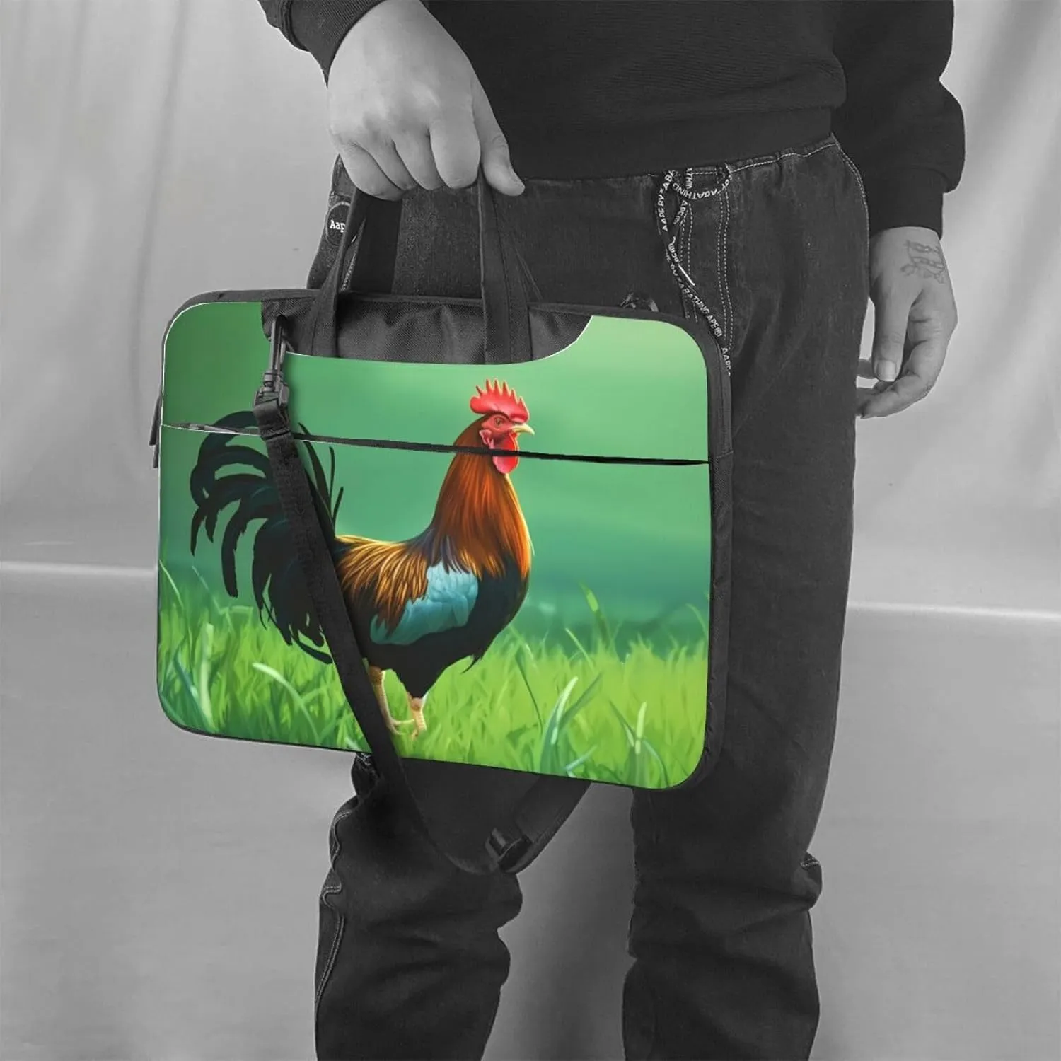 Laptop Crossbody Bag fit,Funny Pumpkin Laptop Briefcase, Suitable for teachers students Office Workers