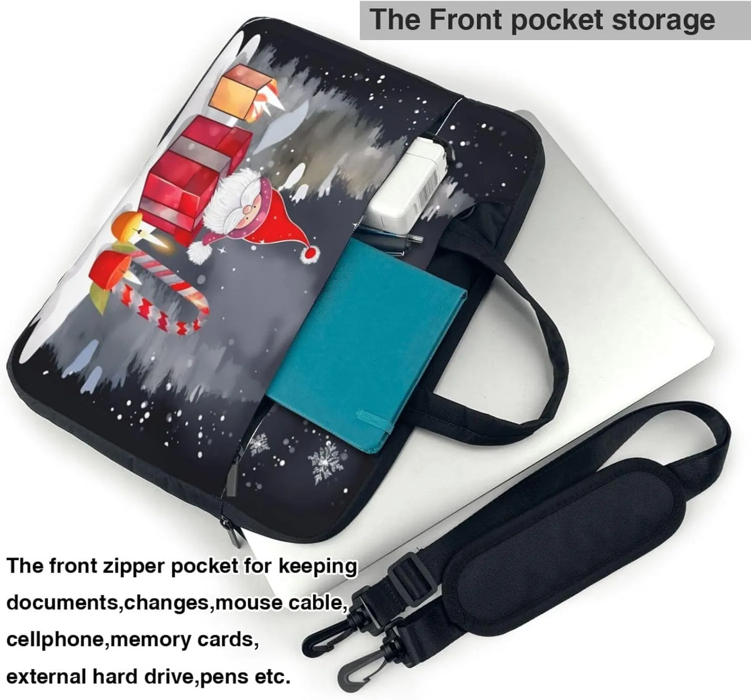 Laptop Crossbody Bag fit,Funny Pumpkin Laptop Briefcase, Suitable for teachers students Office Workers