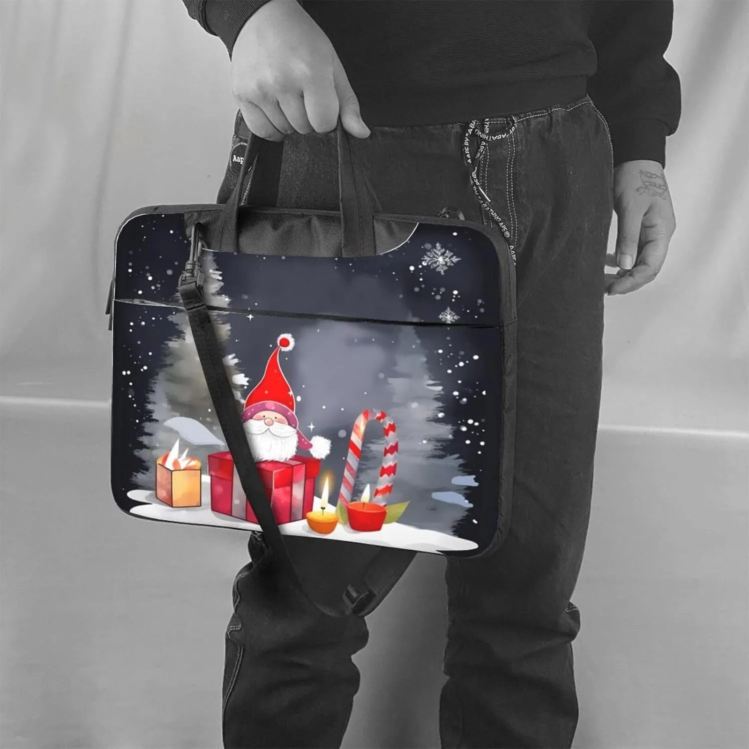 Laptop Crossbody Bag fit,Funny Pumpkin Laptop Briefcase, Suitable for teachers students Office Workers