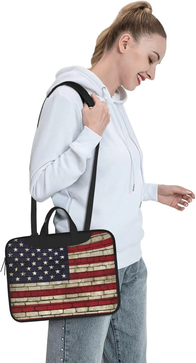 Laptop Crossbody Bag fit,Skull and Rose Laptop Briefcase, Suitable for Office School Travel
