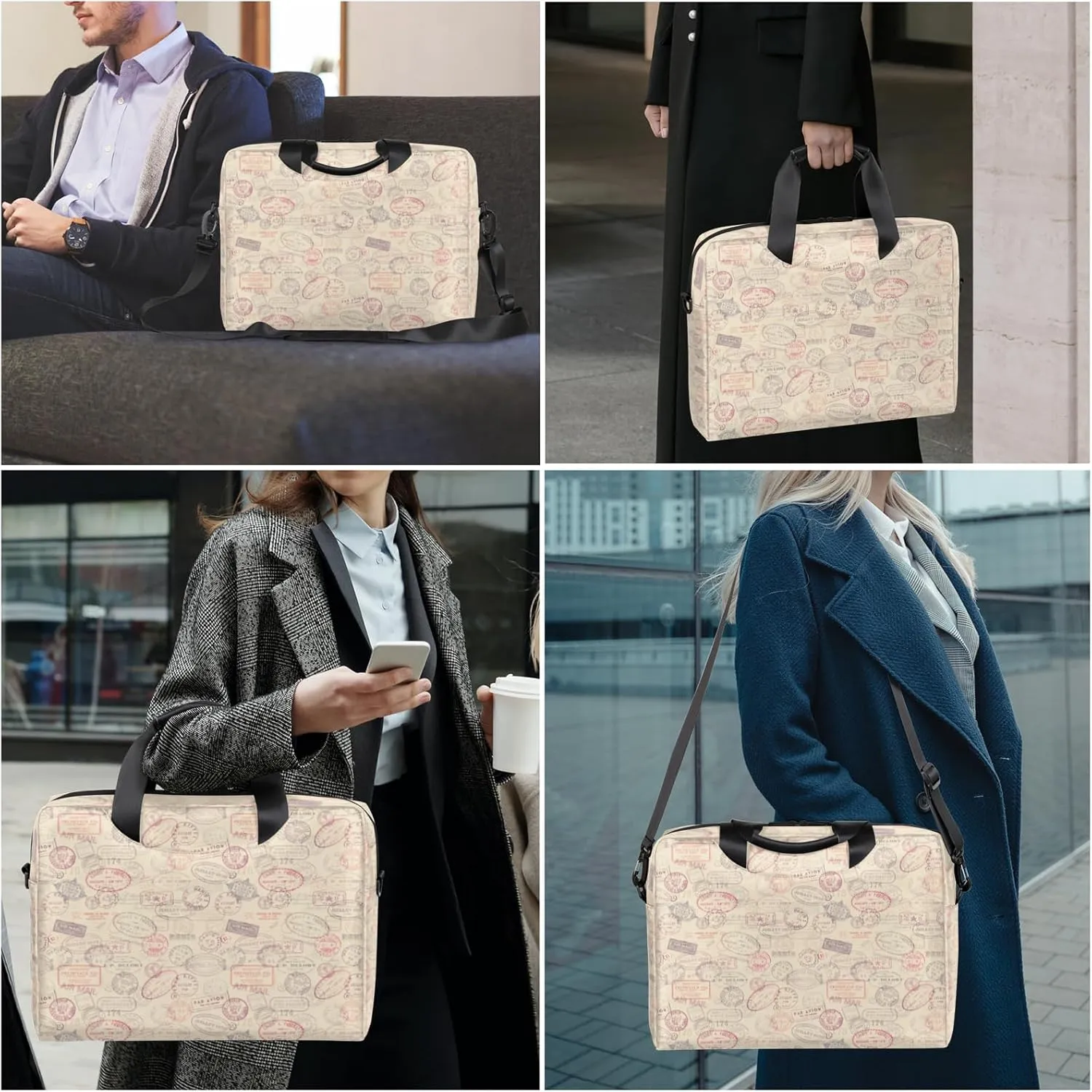 Laptop Shoulder Bag 14 15 15.6 inch Computer Bags Travel Offices Work Carrying Handbag Briefcase