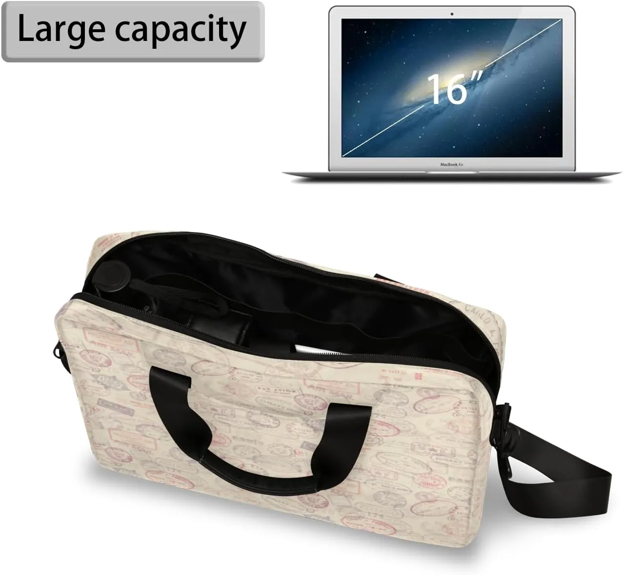Laptop Shoulder Bag 14 15 15.6 inch Computer Bags Travel Offices Work Carrying Handbag Briefcase