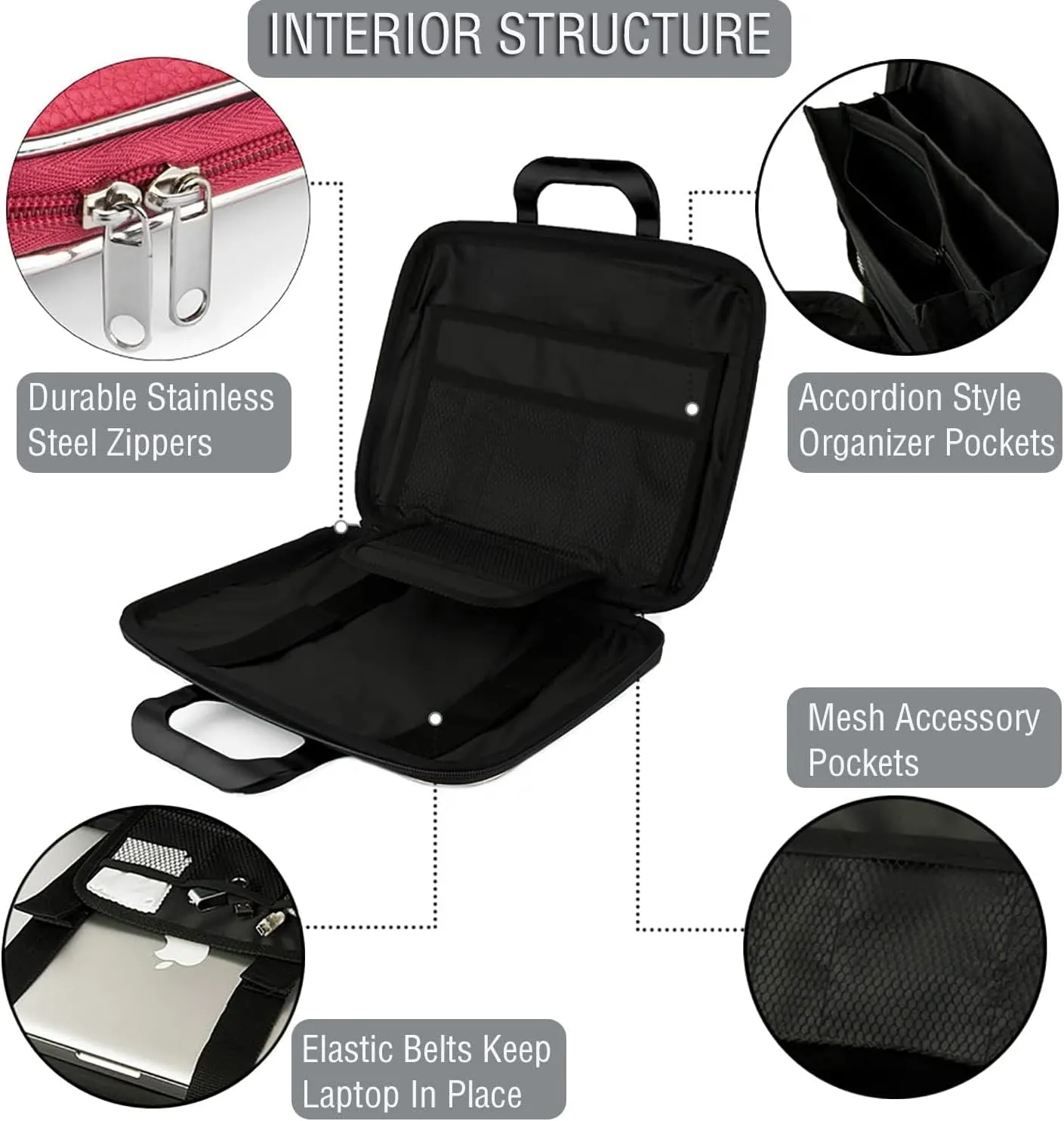 Laptop Shoulder Bag 14 Inch Women for MacBook, XPS 13, Latitude 14, Aspire 3, Swift 3/5/7, VivoBook 14, ROG Flow Z13