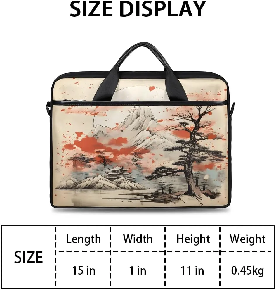Laptop Shoulder Bag for 13-15 Inch Waterproof Laptop Sleeve Case Bag Slim Computer Carry Case Computer Cases for Laptops