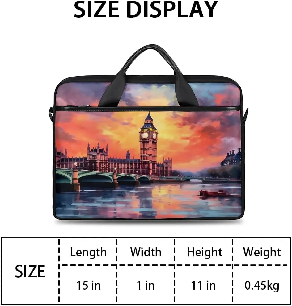 Laptop Shoulder Bag for 13-15 Inch Waterproof Laptop Sleeve Case Bag Slim Computer Carry Case Computer Cases for Laptops