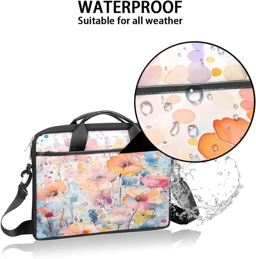 Laptop Shoulder Bag for 13-15 Inch Waterproof Laptop Sleeve Case Bag Slim Computer Carry Case Computer Cases for Laptops