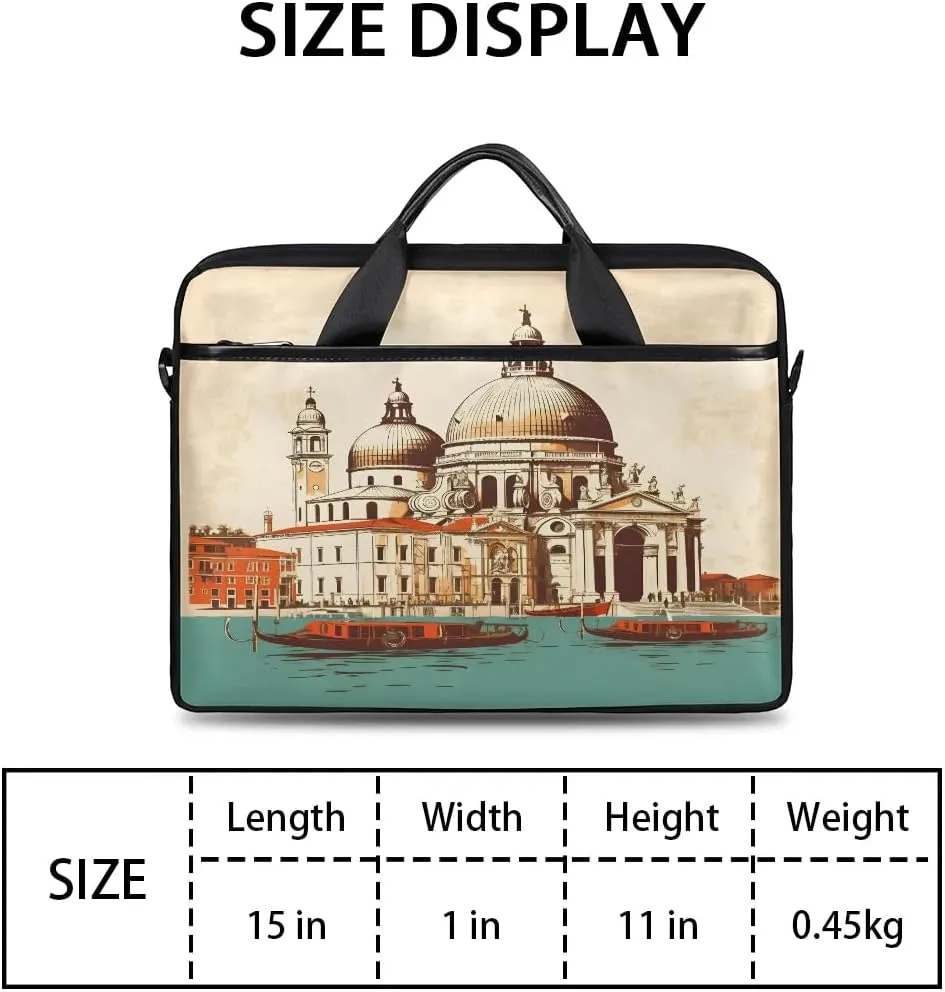 Laptop Shoulder Bag for 13-15 Inch Waterproof Laptop Sleeve Case Bag Slim Computer Carry Case Computer Cases for Laptops