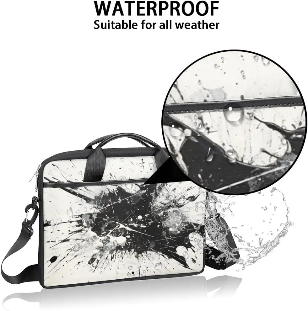 Laptop Shoulder Bag for 13-15 Inch Waterproof Laptop Sleeve Case Bag Slim Computer Carry Case Computer Cases for Laptops