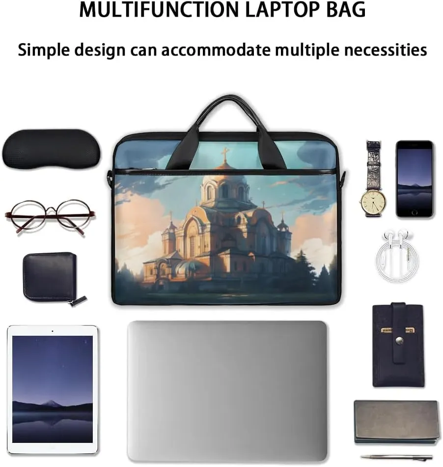 Laptop Shoulder Bag for 13-15 Inch Waterproof Laptop Sleeve Case Bag Slim Computer Carry Case Computer Cases for Laptops