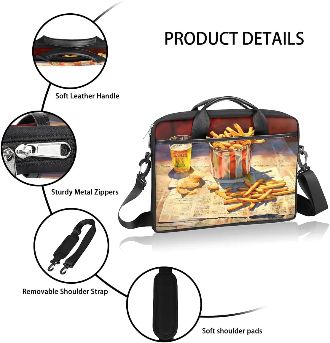 Laptop Shoulder Bag for 13-15 Inch Waterproof Laptop Sleeve Case Bag Slim Computer Carry Case Computer Cases for Laptops