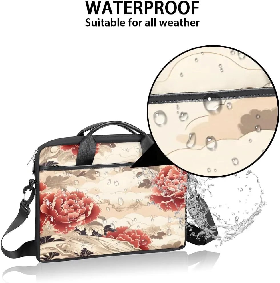 Laptop Shoulder Bag for 13-15 Inch Waterproof Laptop Sleeve Case Bag Slim Computer Carry Case Computer Cases for Laptops
