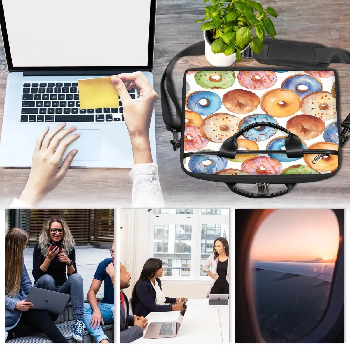 Laptop Shoulder Bag for 13-15 Inch Waterproof Laptop Sleeve Case Bag Slim Computer Carry Case Computer Cases for Laptops