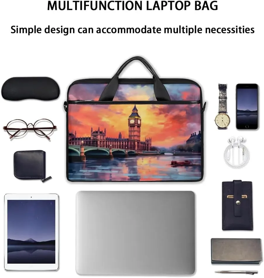 Laptop Shoulder Bag for 13-15 Inch Waterproof Laptop Sleeve Case Bag Slim Computer Carry Case Computer Cases for Laptops