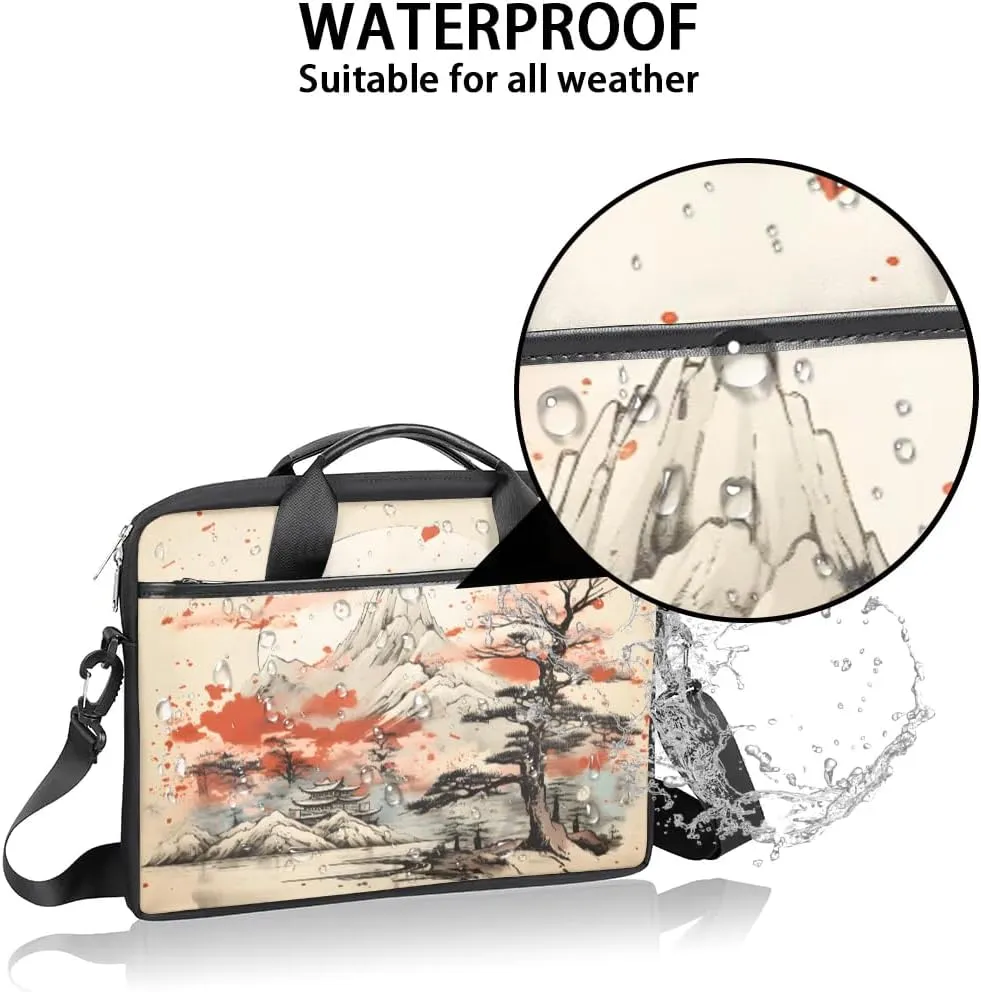 Laptop Shoulder Bag for 13-15 Inch Waterproof Laptop Sleeve Case Bag Slim Computer Carry Case Computer Cases for Laptops