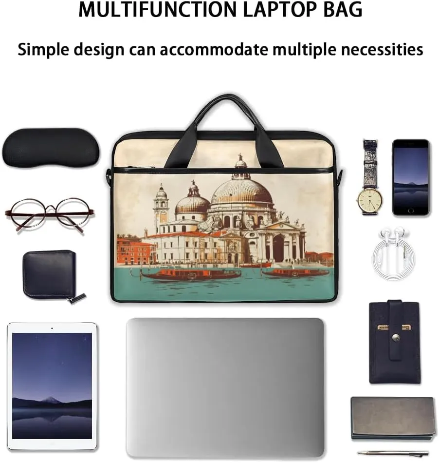 Laptop Shoulder Bag for 13-15 Inch Waterproof Laptop Sleeve Case Bag Slim Computer Carry Case Computer Cases for Laptops