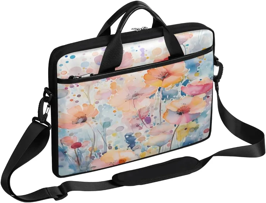 Laptop Shoulder Bag for 13-15 Inch Waterproof Laptop Sleeve Case Bag Slim Computer Carry Case Computer Cases for Laptops