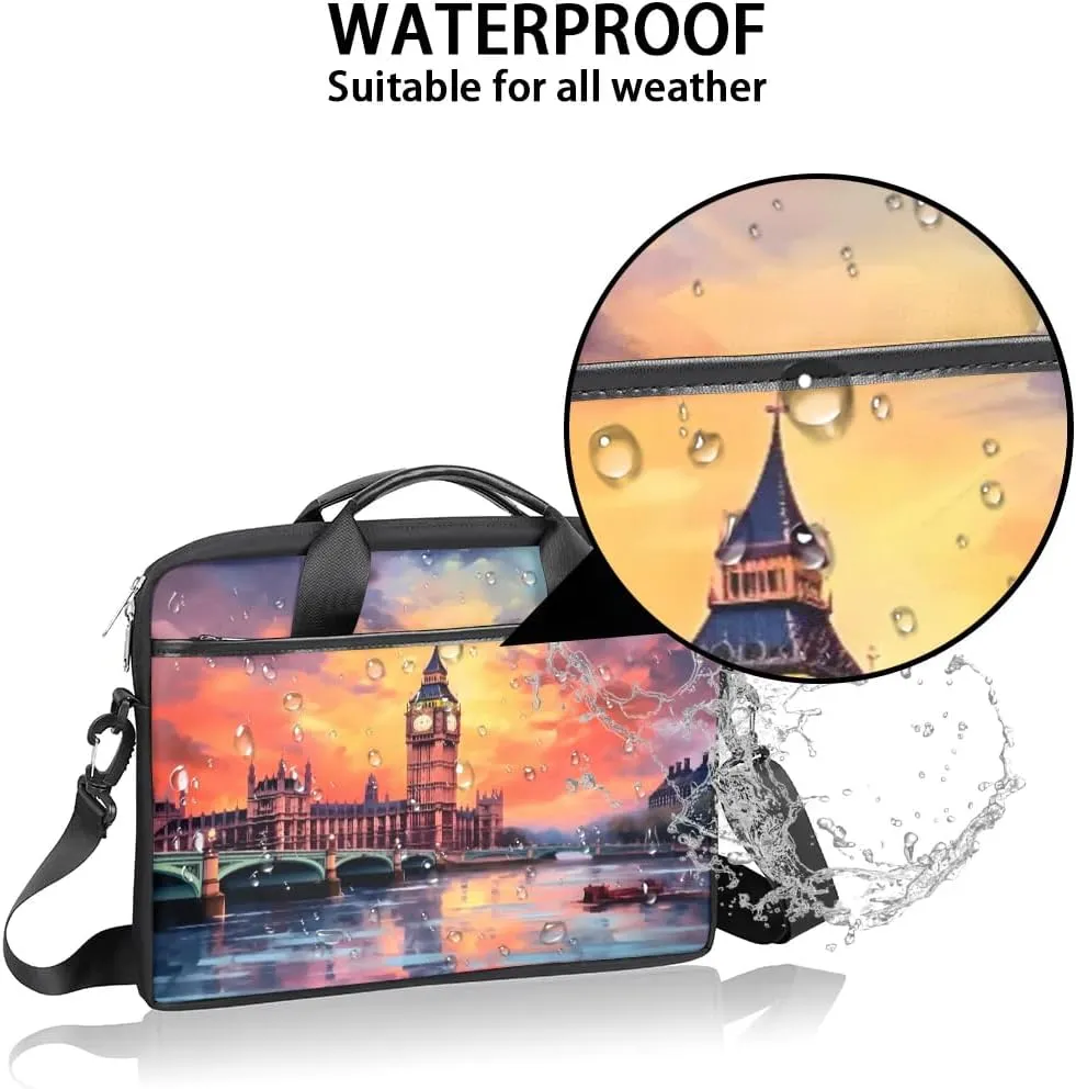 Laptop Shoulder Bag for 13-15 Inch Waterproof Laptop Sleeve Case Bag Slim Computer Carry Case Computer Cases for Laptops