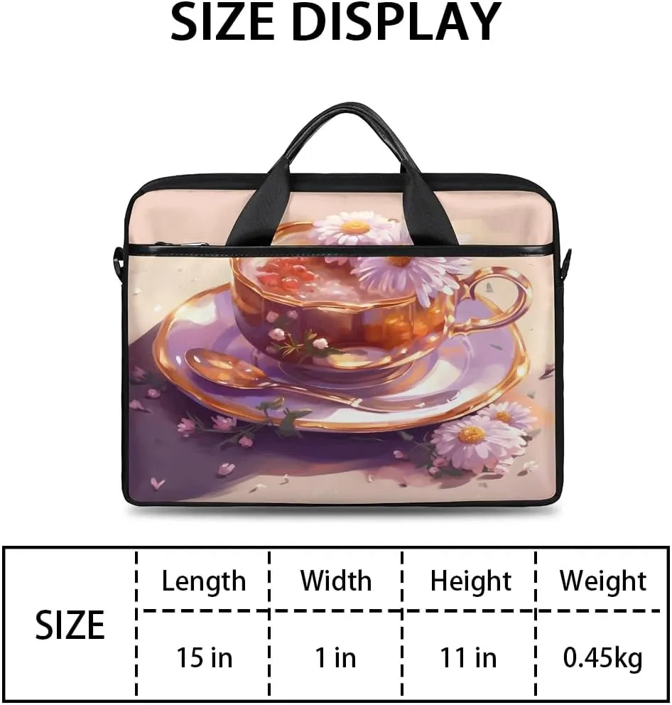 Laptop Shoulder Bag for 13-15 Inch Waterproof Laptop Sleeve Case Bag Slim Computer Carry Case Computer Cases for Laptops